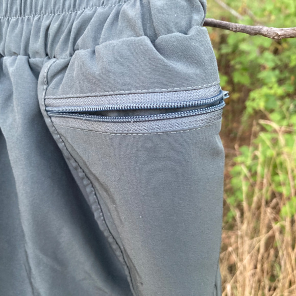 Blooming Jelly Green Lined Running Shorts with zip pocket, Sz. S - Picture 3 of 3